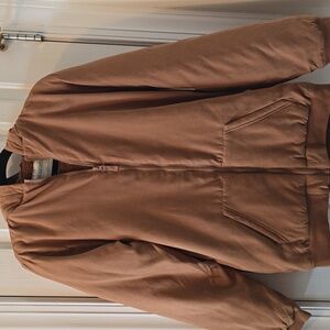 THEREABOUTS BRAND BOY'S BROWN HOODED WINTER COAT SIZE XL 18/20